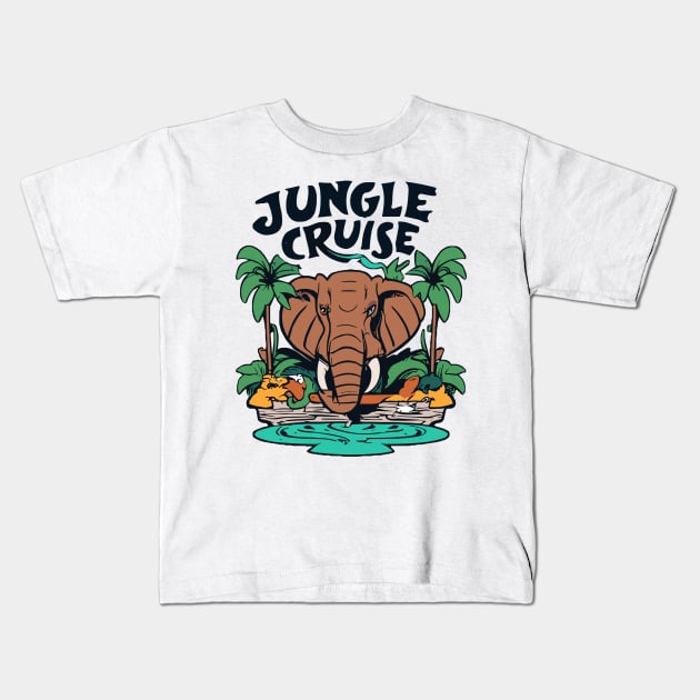 Jungle Cruise Kids T-Shirt by InspiredByTheMagic